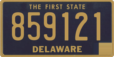 DE license plate 859121