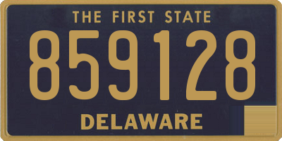DE license plate 859128