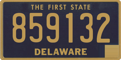 DE license plate 859132