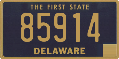 DE license plate 85914