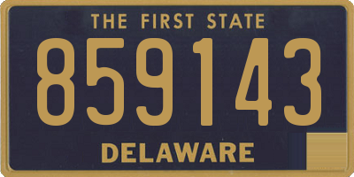 DE license plate 859143