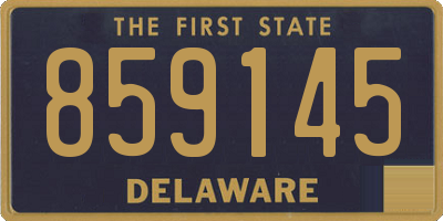 DE license plate 859145