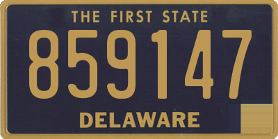 DE license plate 859147