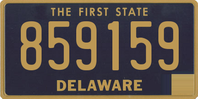 DE license plate 859159