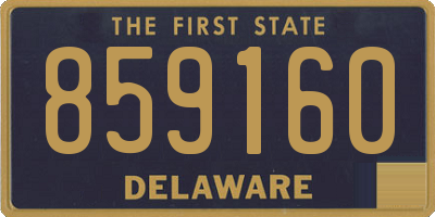 DE license plate 859160