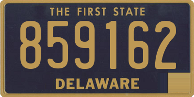 DE license plate 859162