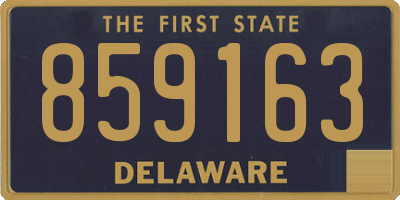 DE license plate 859163