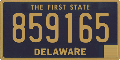 DE license plate 859165