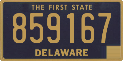 DE license plate 859167