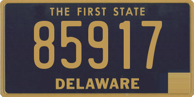 DE license plate 85917