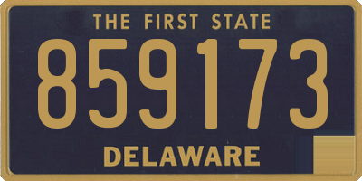 DE license plate 859173