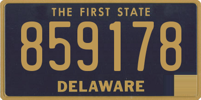 DE license plate 859178