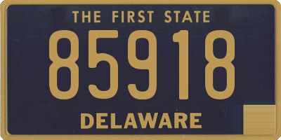 DE license plate 85918