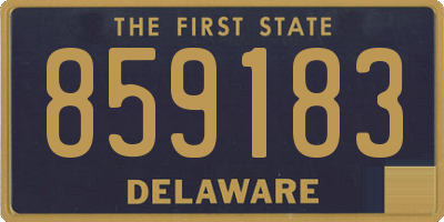 DE license plate 859183
