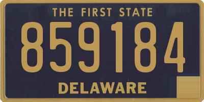 DE license plate 859184
