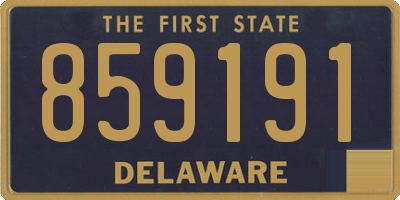 DE license plate 859191