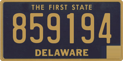 DE license plate 859194