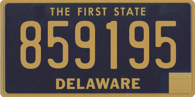 DE license plate 859195