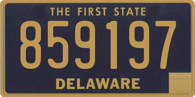 DE license plate 859197