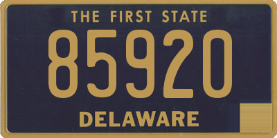 DE license plate 85920