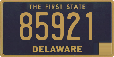 DE license plate 85921