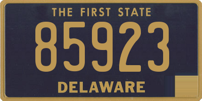 DE license plate 85923