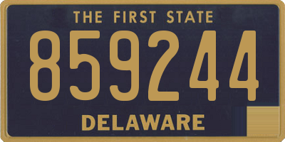DE license plate 859244