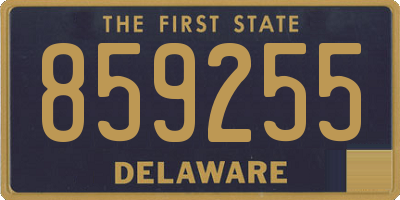 DE license plate 859255