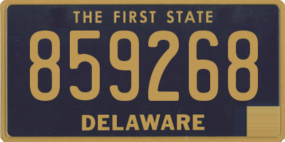DE license plate 859268