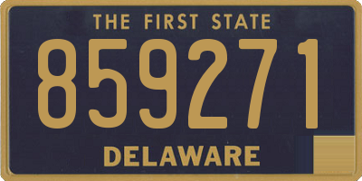 DE license plate 859271