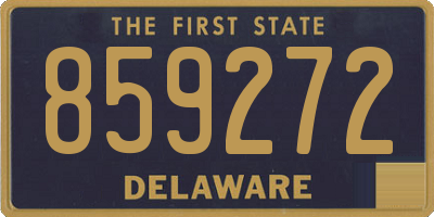 DE license plate 859272