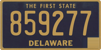 DE license plate 859277