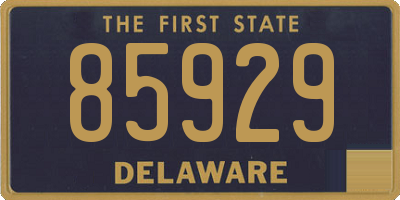 DE license plate 85929