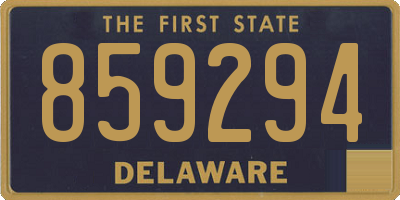 DE license plate 859294