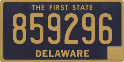 DE license plate 859296