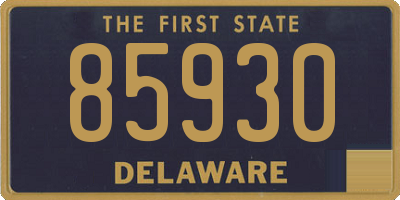 DE license plate 85930