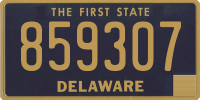 DE license plate 859307
