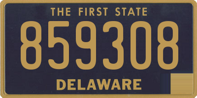 DE license plate 859308