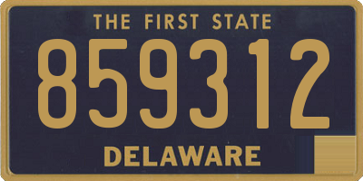 DE license plate 859312