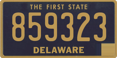DE license plate 859323