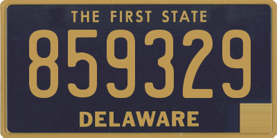 DE license plate 859329