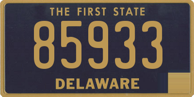 DE license plate 85933