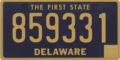 DE license plate 859331