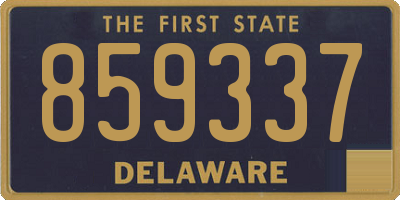 DE license plate 859337
