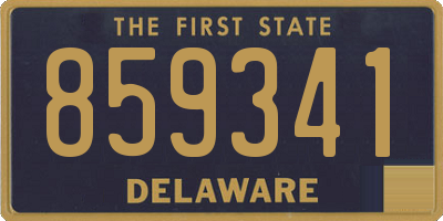 DE license plate 859341