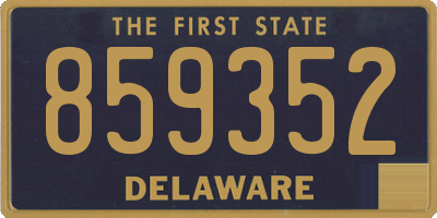 DE license plate 859352