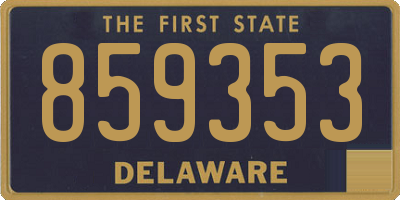 DE license plate 859353