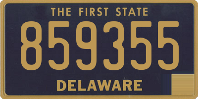DE license plate 859355
