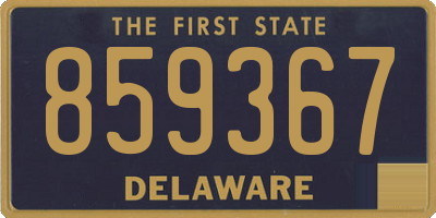 DE license plate 859367
