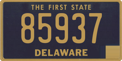 DE license plate 85937